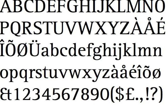  font tip slova