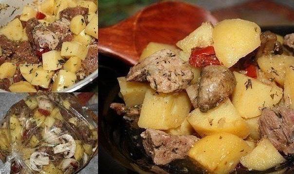 Krumpir je pečen u pećnici u rukavu: recept