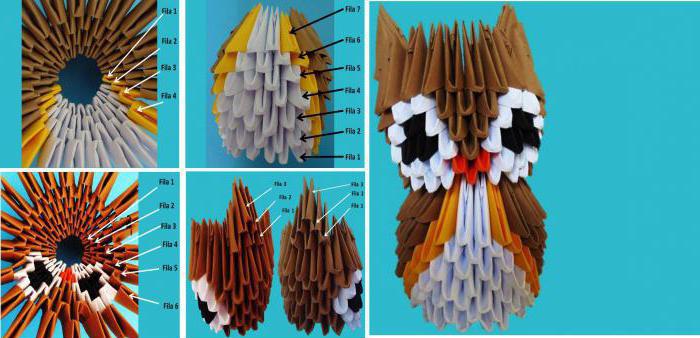 Master-class: kako napraviti origami sova